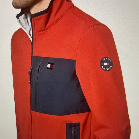 Tommy Hilfiger Men’s Regular-Fit Colorblocked Soft Shell Jacket - Picture 9 of 12